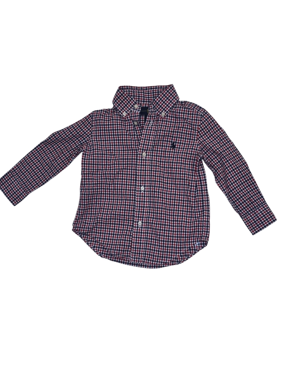 Polo by Ralph Lauren Red & Navy Check Button-Down Shirt